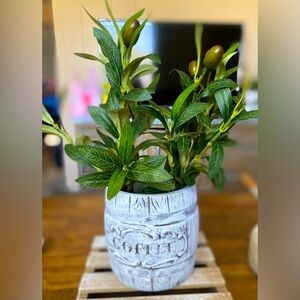 - Vintage Upcycled coffee crock